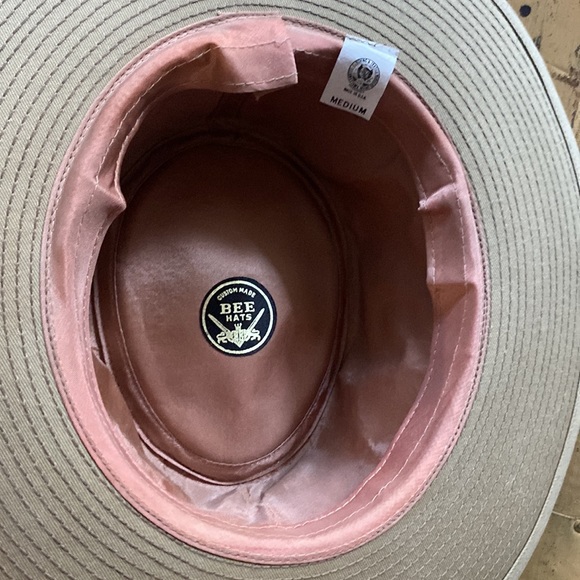 VINTAGE CUSTOM MADE BEE HATS BOHO TAN NEUTRALS VERSATILE SUN HAT M OS UNISEX ? - Picture 2 of 10